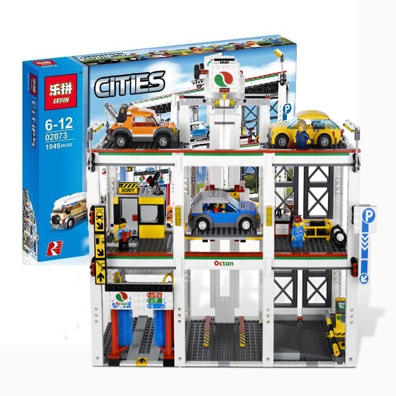Конструктор LEPIN 02073 Городской Двухуровневый Гараж